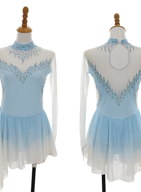 DVWVB 设计定制花样滑冰服装 花样滑冰 表演服儿童成人女款裙Y98