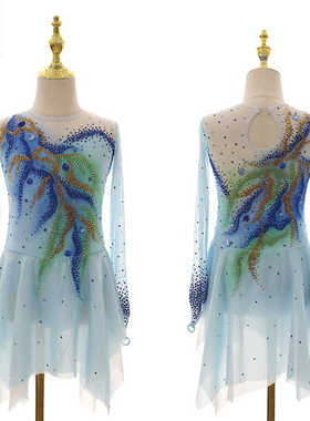 DVWVB设计定制花样滑冰服装演出服表演服考级儿童成人女款Y484