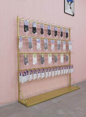 袜子展示架饰品店架子盒装内衣裤架落地商用直播间拖鞋架