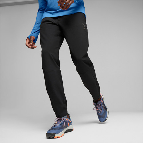 Puma/彪马正品2024秋季新款男士梭织休闲印花拉链运动束脚裤