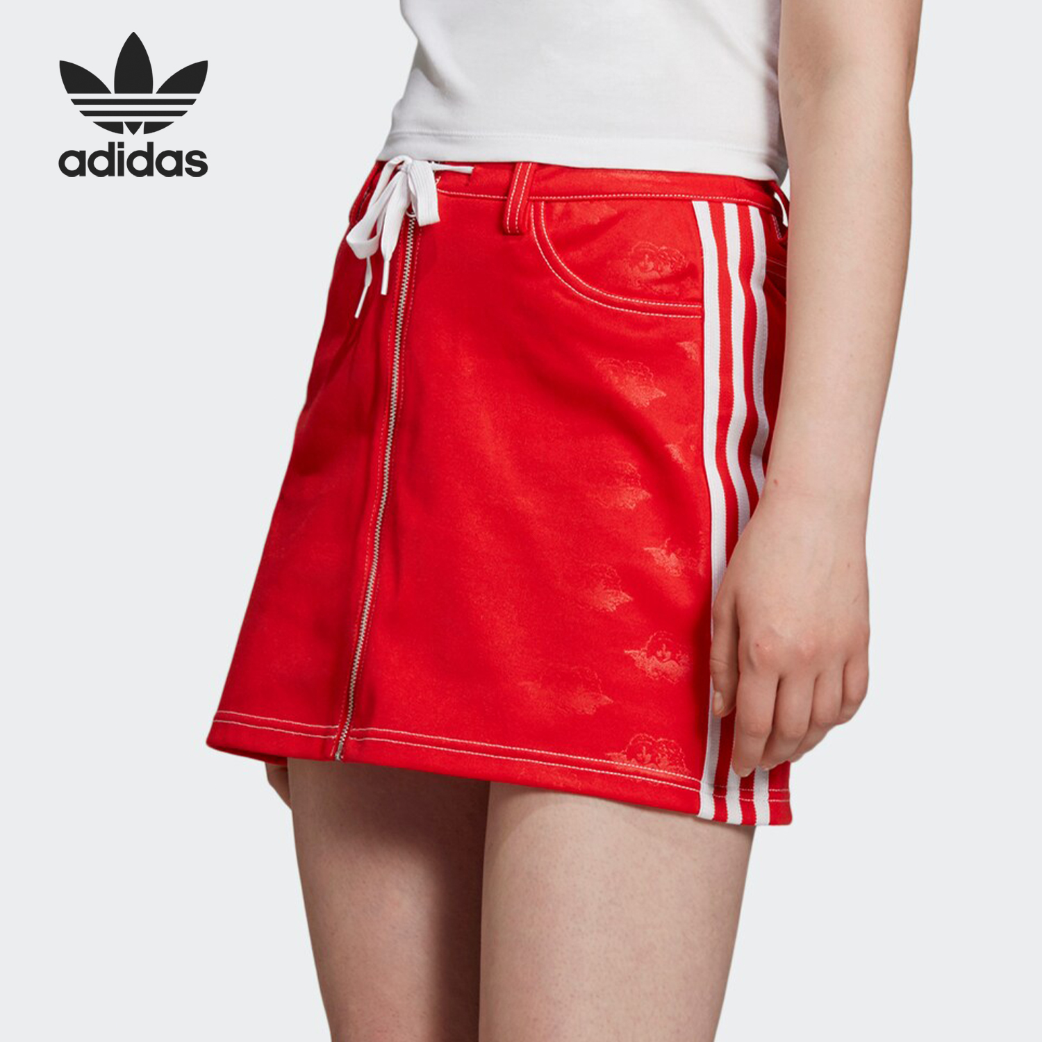 Adidas/阿迪达斯正品三叶草 SKIRT 女子休闲裙子运动半身裙EK4784