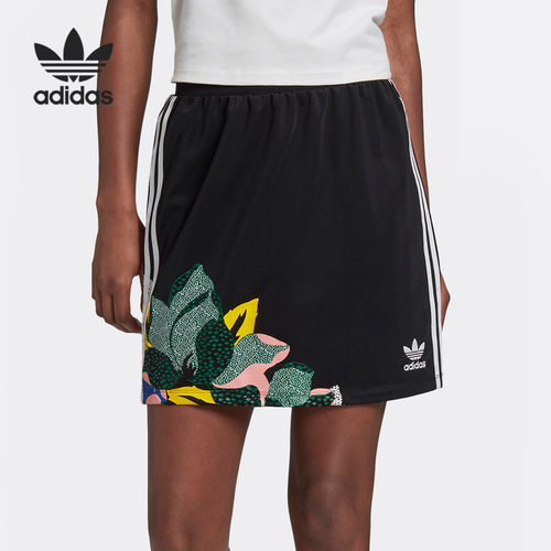 Adidas/阿迪达斯正品三叶草夏季新款SKIRT 女印花运动短裙 GC6831