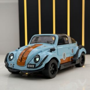 1:32大众甲壳虫敞篷汽车合金车模可拆车盖带声光男孩玩具礼物摆件