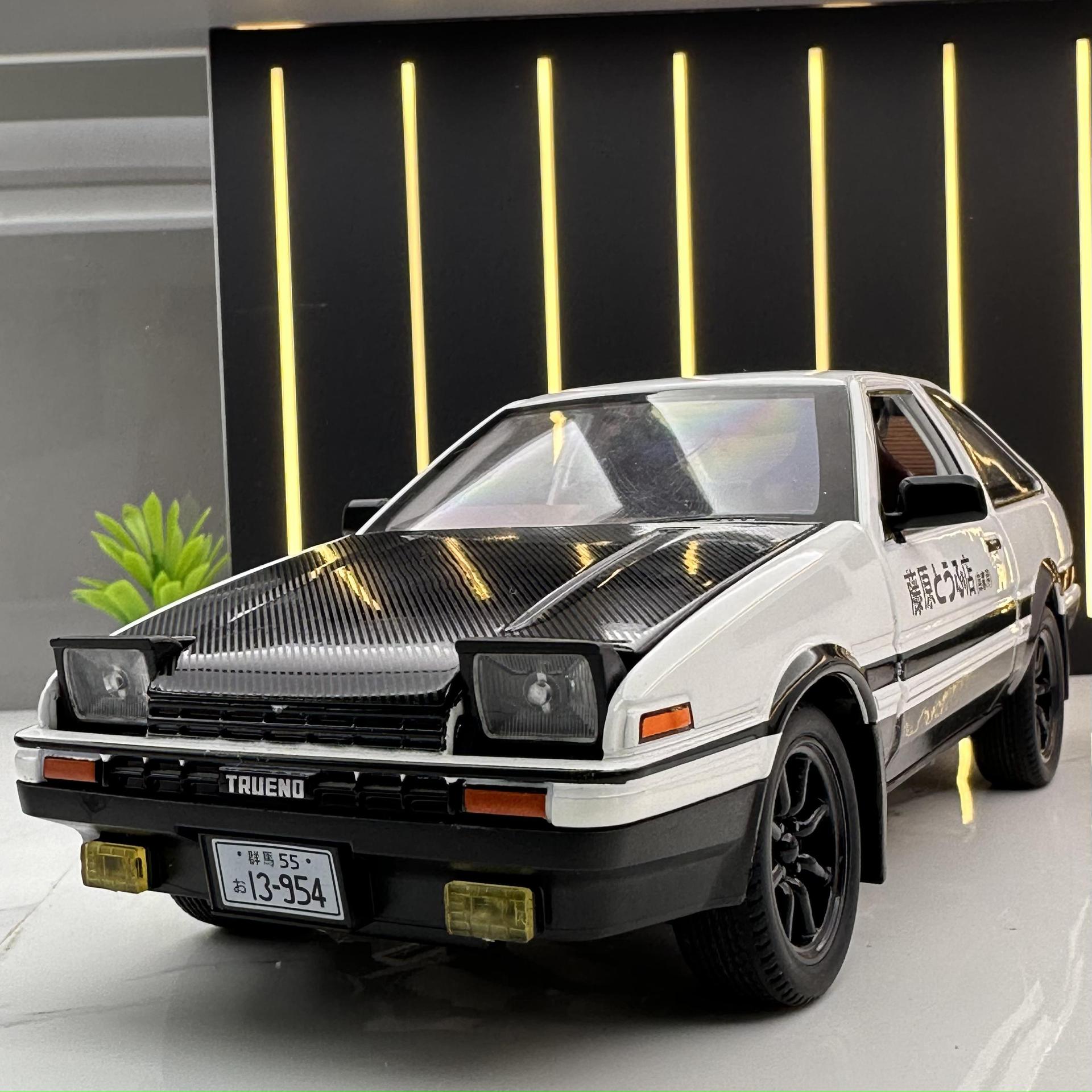124丰田AE86合金车模藤原豆腐版