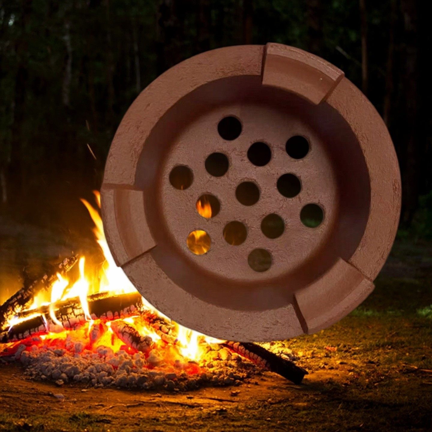潮汕功夫茶炉炭炉内胆耐火耐高温原矿白粗陶红泥炉膛店内同款配件