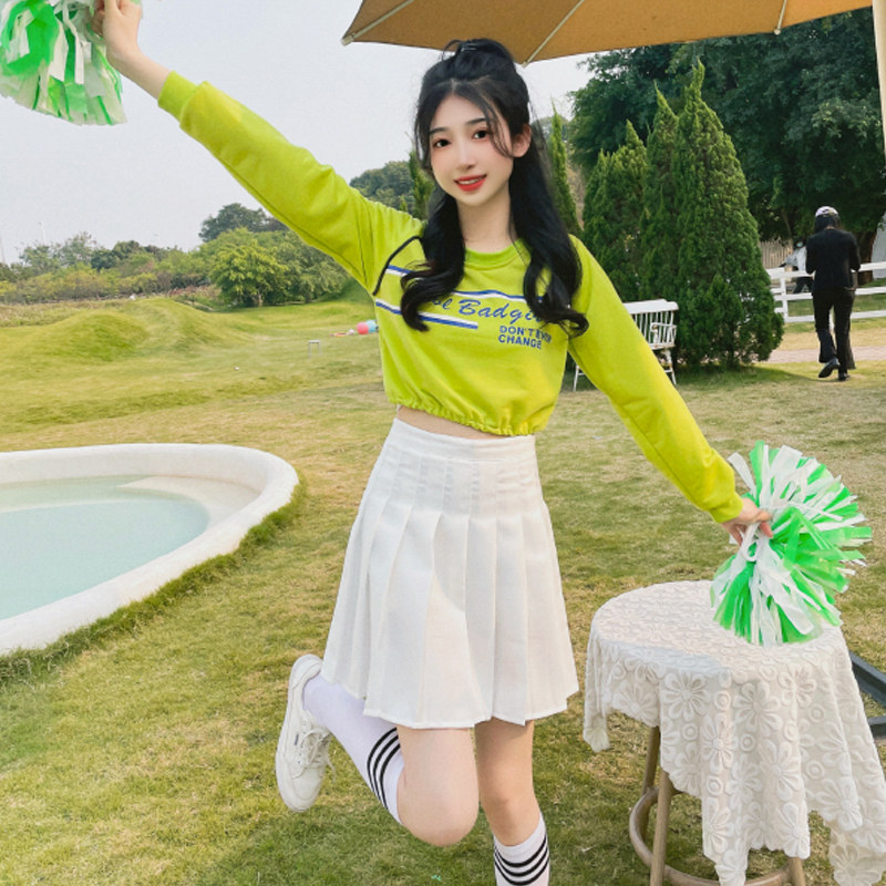 啦啦队服装女团韩国版宽松啦啦操