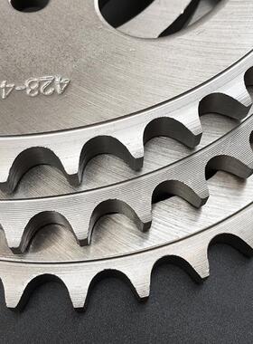 济南轻骑骏驰GT125-5摩托车链条套装大小链轮 牙盘套链零配件