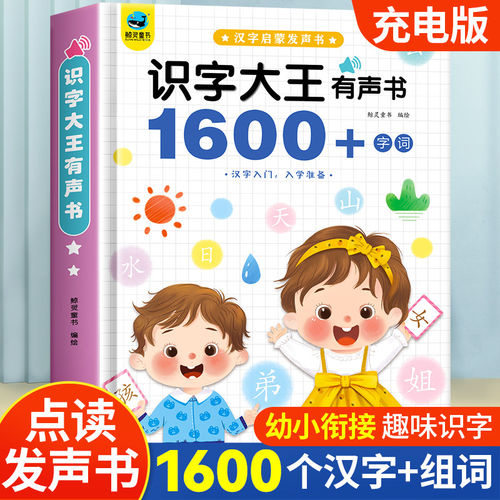 发声书有声书识字书幼儿认字神器