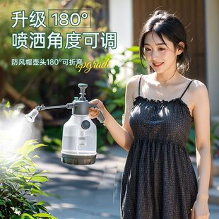细雾喷水壶园艺浇水壶消毒喷雾瓶 喷壶浇花家用多功能喷水壶气压式