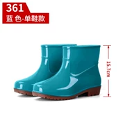 Giày nhựa mềm nhẹ kích thước nhỏ Giày nước đơn giản, giày đi mưa nam ống cao tăng ngắn ống cao su mưa mưa nữ xu hướng - Rainshoes