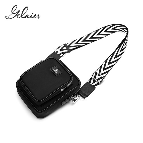 斜挎包男2022新款潮牌尼龙布个性单肩小挎包街头嘻哈香烟小布包男