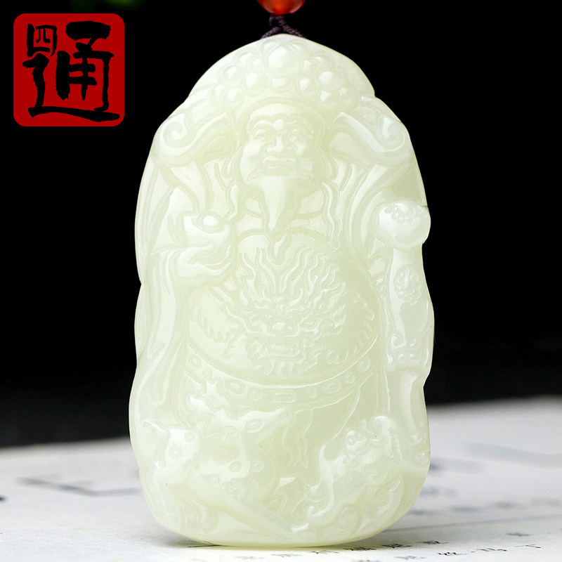 手托元宝头戴管帽笑口常开
