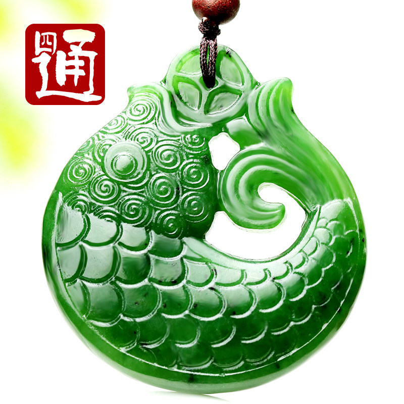 甄选老料双面对称造型连年有余