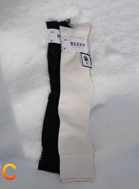 Beeff 科技发热纱线 保暖棉高筒过膝袜 毛巾厚长袜冬 瘦腿小腿袜