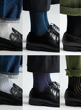 Beeff 240针丝光棉绅士袜 商务英伦西装正装袜 轻薄透“hight”