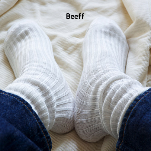 BEEFF粗针粗线长袜日系复古