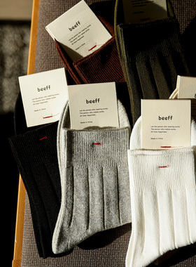 beeff “14x2”袜 薄款澳洲绵中短袜男女  经典颜色  每日穿着day