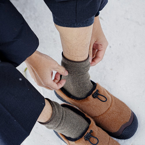 Beeff薄款无压力松口毛巾袜