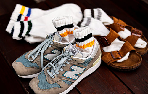 Beeff彩色双杠短袜cityboy运动款