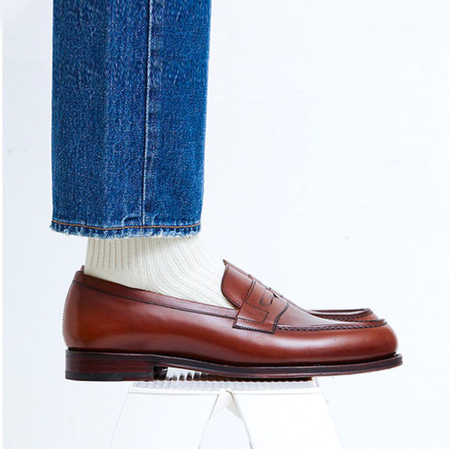 复古绅士2x1细长绒棉高筒男袜