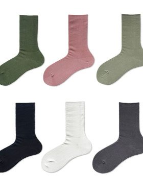 Beeff女 无骨韩系休闲坑条堆堆袜夏季高品质薄纯色中筒袜舞蹈袜子