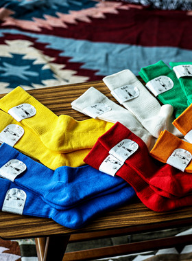 BEEFF男女情侣 彩色美式街头潮流毛圈毛巾底滑板高筒运动长袜无骨