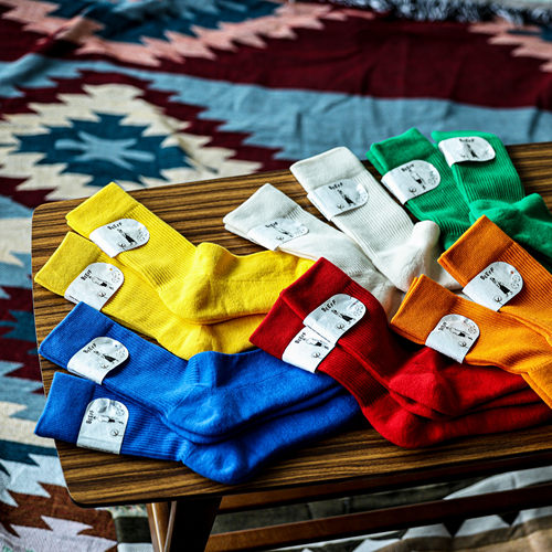 BEEFF男女情侣彩色美式街头长袜