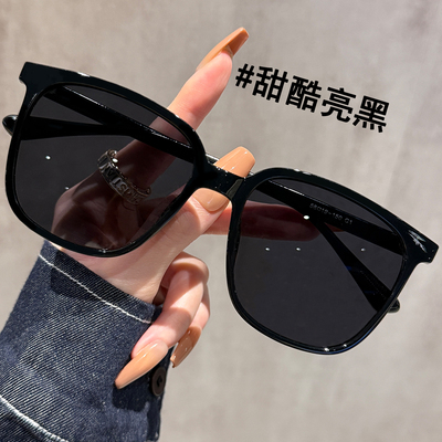 2025新款大框墨镜男高级感可配度数防紫外线UV400偏光太阳镜女