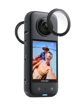 适用insta360 one X3全景相机粘贴式镜头保护镜 保护罩防摔防尘