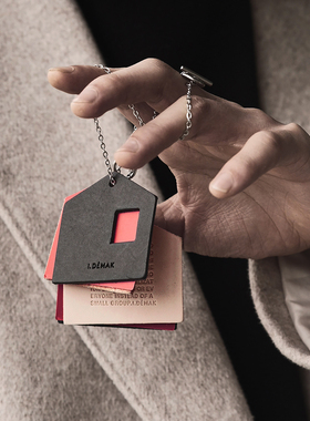 idemak原创车载香薰挂件固体香薰礼物衣柜持久淡香双面真皮吊饰