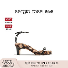 Sergio Rossi/SR女鞋sr1系列水晶钻饰高跟凉鞋