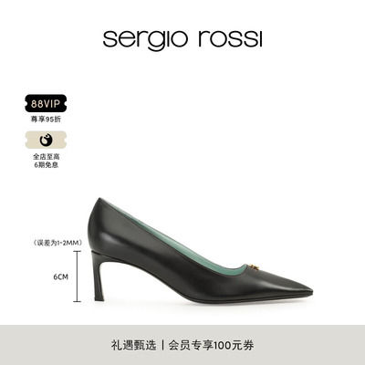 【2026新品】Sergio Rossi/SR女鞋 SURGE系列 气质浅口单鞋FP