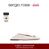 一脚蹬懒人鞋 Sergio 女 SR1系列方头平底鞋 休闲鞋 Rossi SR女鞋