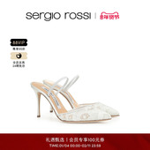 经典 SR女鞋 款 Sergio Rossi GODIVA BRIDAL系列简约高跟凉鞋