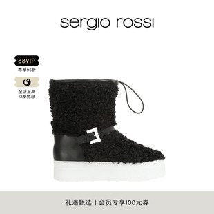 TWENTY Sergio SR女鞋 BUCKLE钻扣毛绒短靴 Rossi