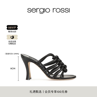 Rossi 拖鞋 SR女鞋 ALICUDI系列纯色百搭休闲高跟凉鞋 Sergio