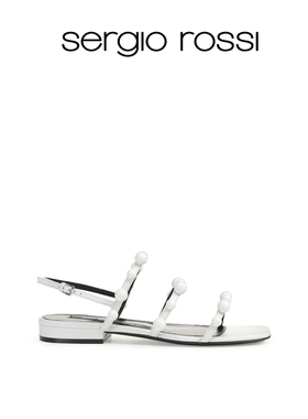 Sergio Rossi/SR女鞋SR CHUPETAS系列方头平底凉鞋