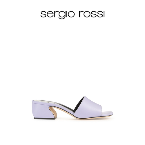 Sergio Rossi/SR女鞋SI ROSSI系列粗跟低跟凉鞋