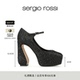ROSSI系列细闪玛丽珍厚底防水台高跟鞋 Sergio SR女鞋 Rossi