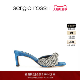 Sergio Rossi/SR女鞋 EVANGELIE系列 高跟鞋露趾拖鞋