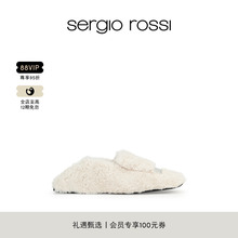 Sergio Rossi/SR男鞋SR1系列方头时尚简约通勤茸茸一脚蹬懒人鞋