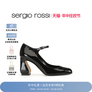 Sergio 款 经典 ROSSI系列玛丽珍高跟鞋 SR女鞋 Rossi
