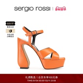 单鞋 Sergio ROSSI系列通勤厚底防水台高跟凉鞋 Rossi SR女鞋