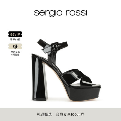 Sergio Rossi/SR女鞋SR ALICIA PLATFORM系列高跟凉鞋