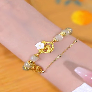 同款铃兰花手链女轻奢ins小众少女心闺蜜手链套装礼物