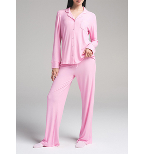 SKIMS卡戴珊金姐同款睡衣女秋款2024新款高级感莫代尔家居服套装