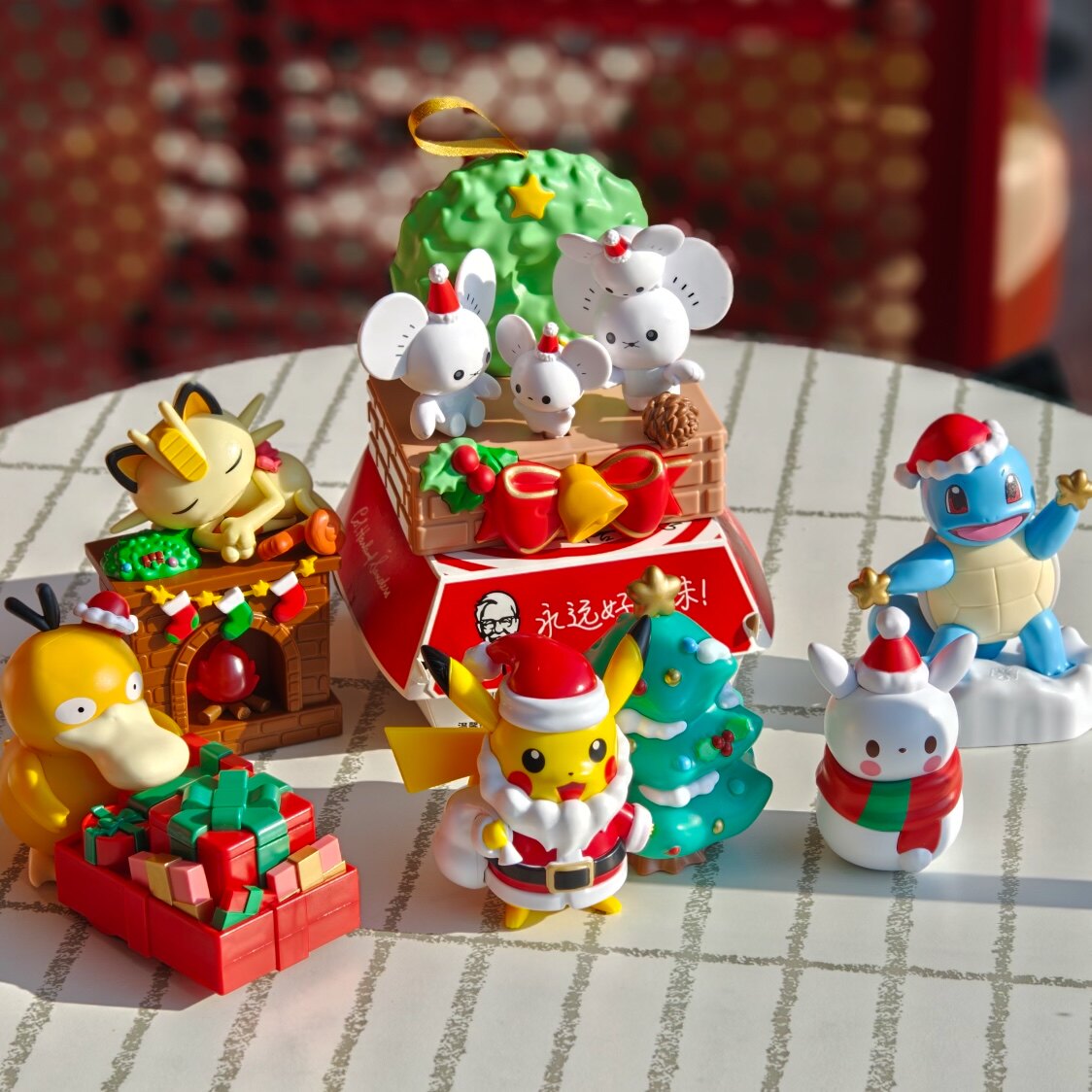 【正版代购】肯德基宝可梦联名圣诞主题盲盒手办正版授权收藏摆件