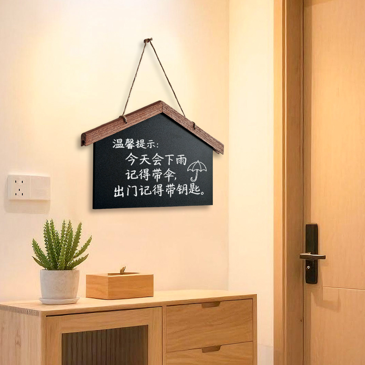 小黑板咖啡餐厅花店商店门口挂牌菜单留言营业时间粉笔涂鸦创意