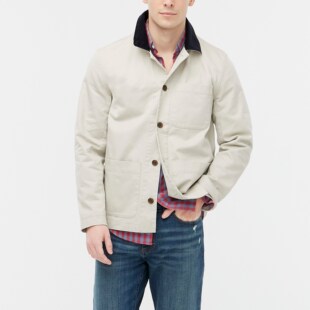 J.crew复古多口袋灯芯绒翻领休闲拼色工装夹克JC外套夹克男JCREW