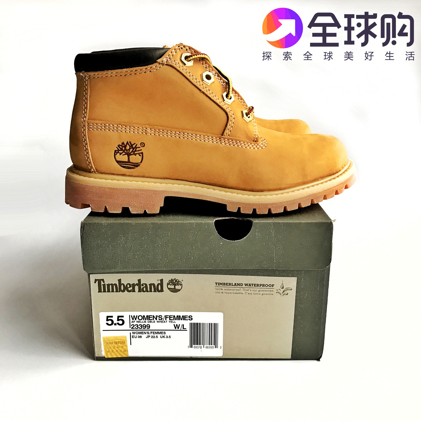 国内现货timberland添柏岚23399女低帮黄靴鞋情侣踢不烂美国正品